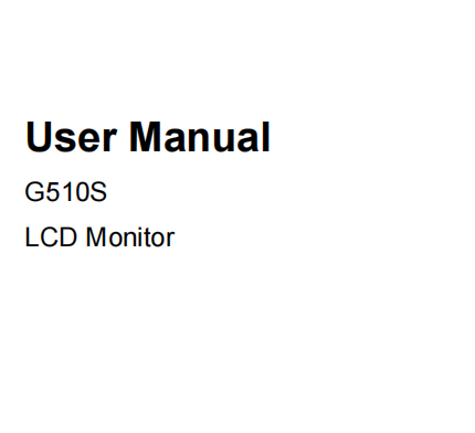 G510Sマニュアル