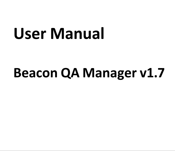 YF。sms231202 beacon qa manager _v1.7_ user manual _ 8_2025-10-10 (draft)